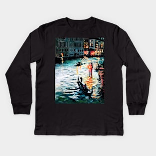 Beautiful Venice II Kids Long Sleeve T-Shirt